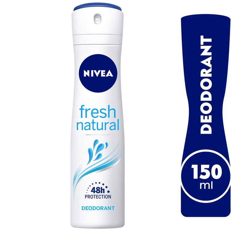 Nivea Antiperspirant Spray, Naturally Fresh for Women, 150 ml