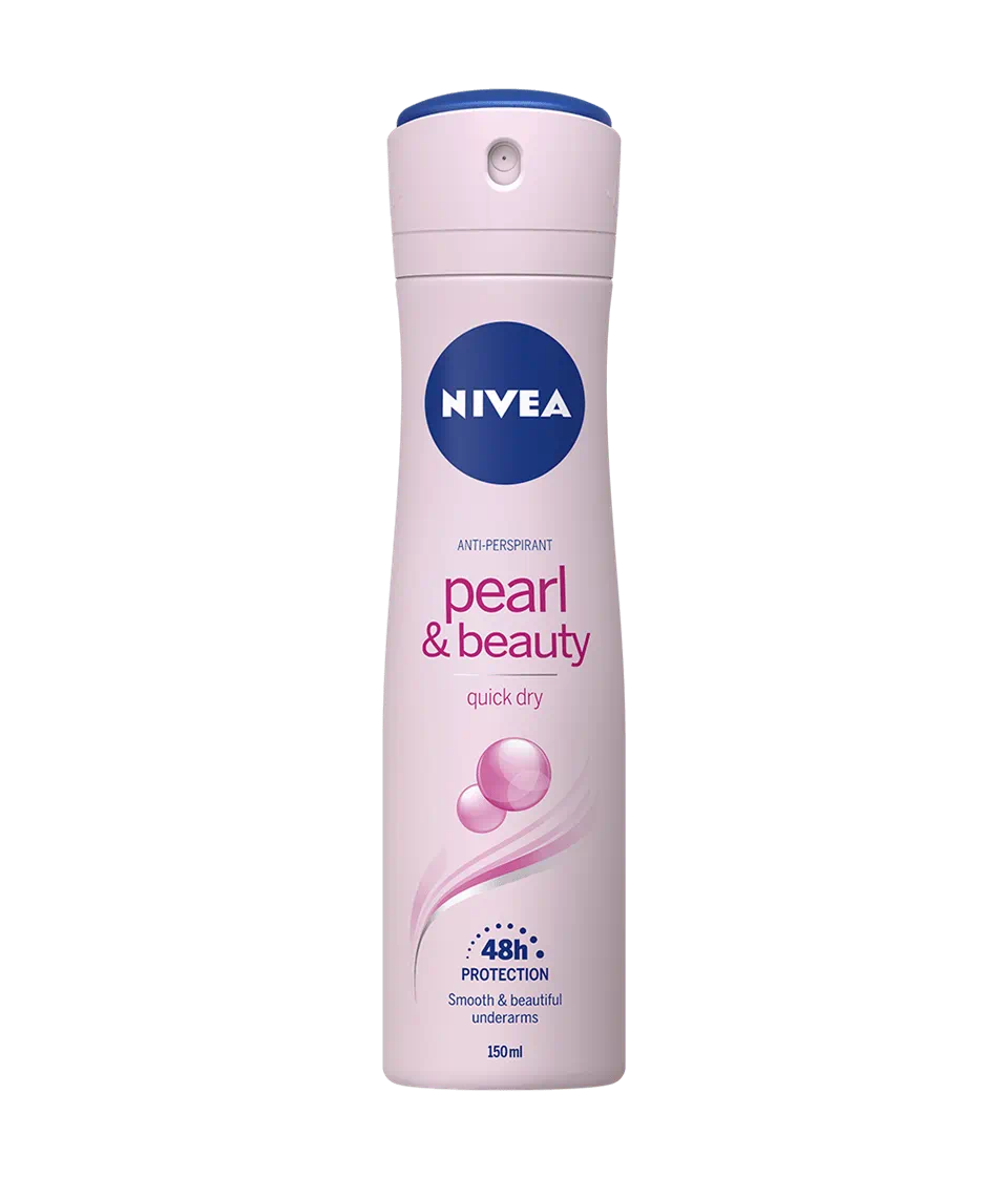 Nivea Antiperspirant Spray, Pearl and Beauty for Women, 150 ml