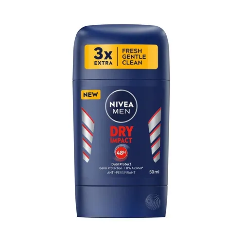 Nivea Antiperspirant Stick Dry Impact for Men, 50 ml