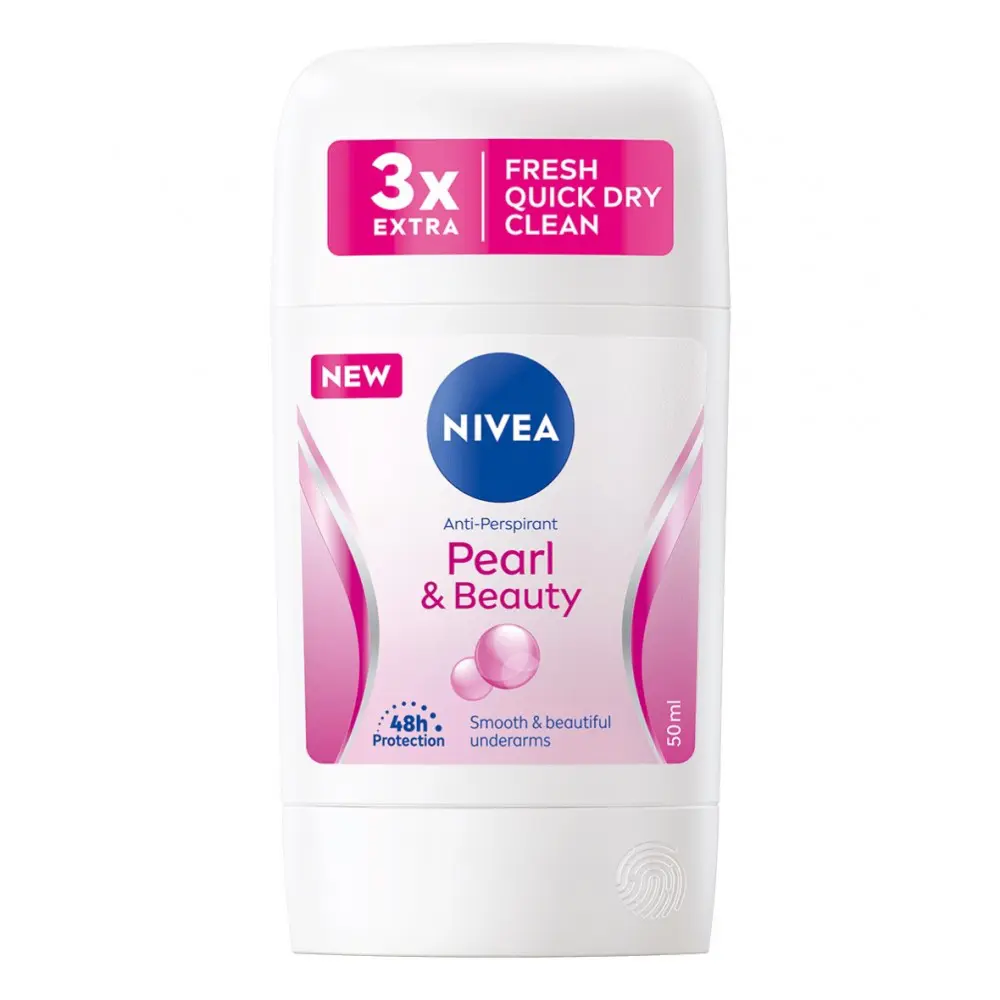Nivea Antiperspirant Stick Pearl & Beauty for Women, 50 ml