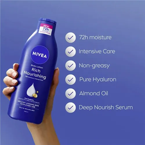 Nivea Body Lotion Nourishing Extra Dry Skin, 250 ml - Image 3