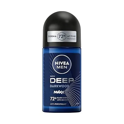 Nivea Antiperspirant Roll-On, Deep for Men, 50 ml