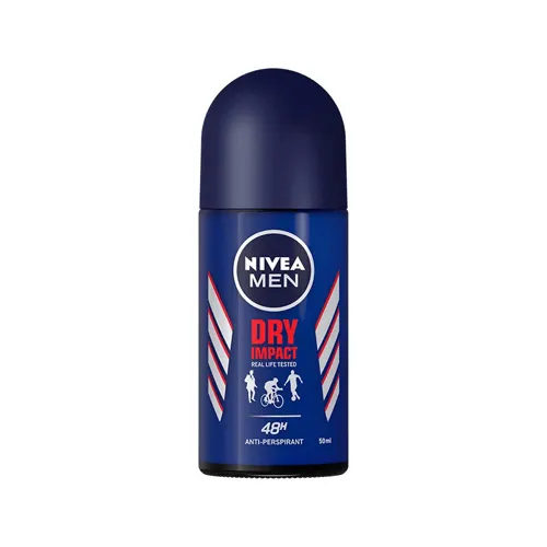 Nivea Antiperspirant Roll-On, Dry Impact for Men, 50 ml