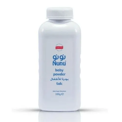 Nunu Baby Talc Powder for Diaper Rash Protection, 100 g