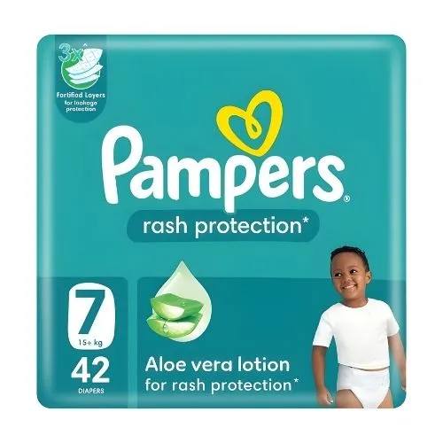 Pampers Baby Diapers Jumbo Pack Size 7, 42 Pcs +15kg