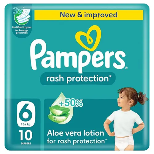 Pampers Rash Protection Size 6, 10 pcs Upto +13kg