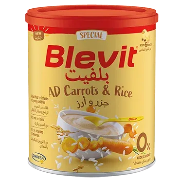 Blevit AD Plus Carrot & Rice No Added Sugar, 250g
