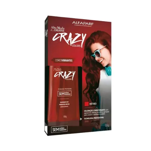 Alfaparf Alta Moda Ammonia and Peroxide-Free Temporary Hair Color - Hot Red, 120g