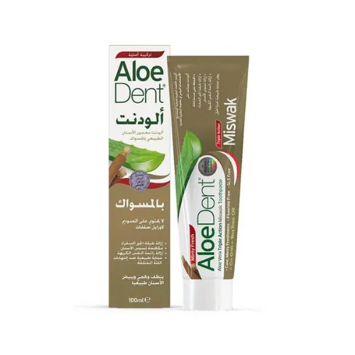 AloeDent Toothpaste with Miswak Extract, 100ml