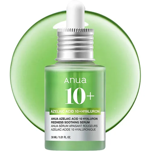 Anua Azelaic Acid 10% + Hyaluronic Acid Soothing Serum for Skin, 30 ml