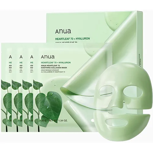 Anua Heartleaf Collagen Soothing Mask, 70 Sheets