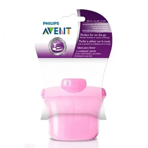 Baby Milk Powder Dispenser and Container in Pink by Philips Avent