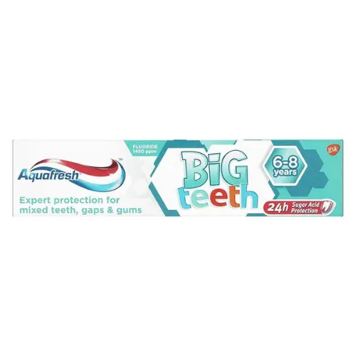 Big Teeth Kids Toothpaste 6-8 Years - Aquafresh, 50ml