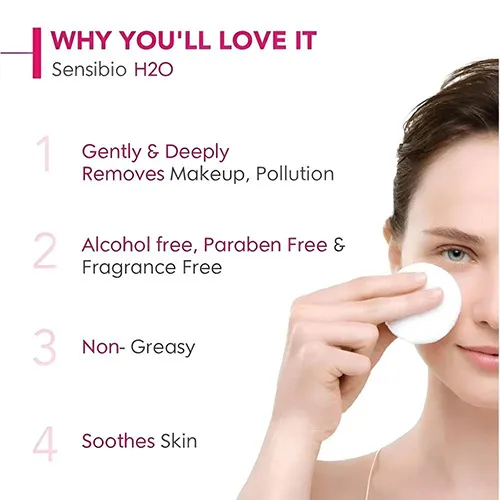 Bioderma Sensibio Makeup Remover for Sensitive Skin, 500ml - الصورة 3