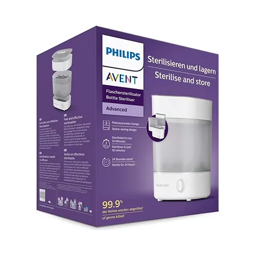 Electric Steam Sterilizer for Baby Feeding Bottles by Philips Avent