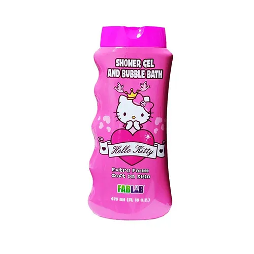 FabLab Hello Kitty Shower Gel & Bubble Bath For Kids 475ml