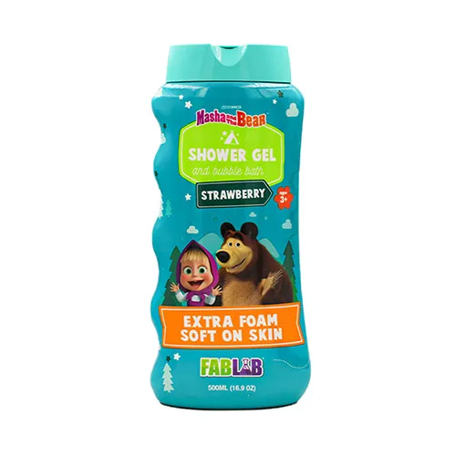 FabLab Masha & Bear Shower Gel & Bubble Bath For Kids 475ml