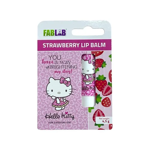 FabLab  Strawberry Lip Balm Hello Kitty - 4.5 gm