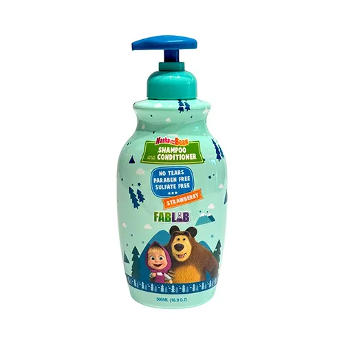 FabLab Strawberry Shampoo & Conditioner for Kids –Masha & Bear 500ml