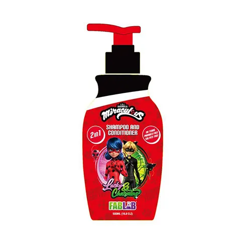 FabLab Strawberry Shampoo & Conditioner for Kids –Miraculous 500ml