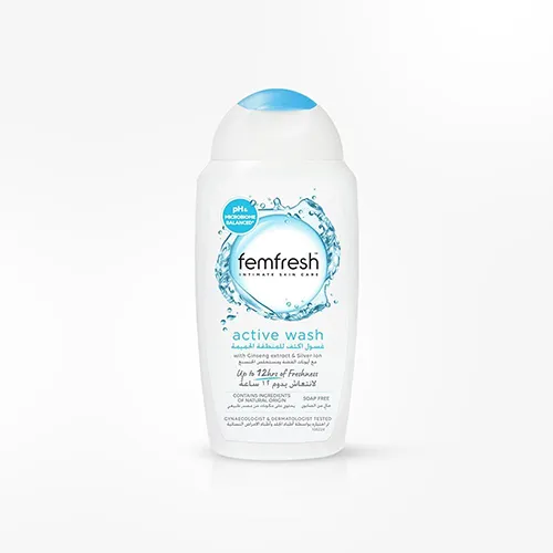 Femfresh Active Fresh Intimate Wash with Silver Ions, 250 ml