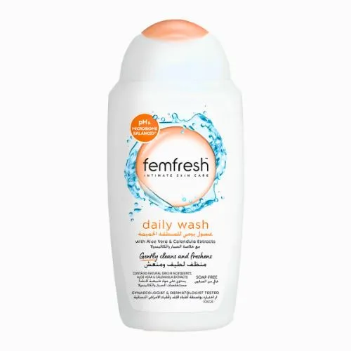 Femfresh Daily Intimate Wash with Aloe Vera & Calendula, 250 ml