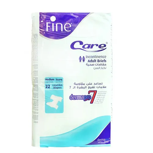 Fine Care  Adult Diaper For Heavy Incontinence, Medium, 22 pcs