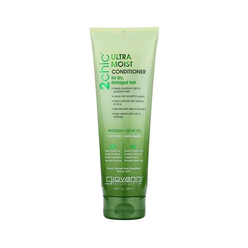 Giovanni Ultra Moisture Conditioner for Dry and Damaged Hair with Avocado and Olive Oil, 250ml