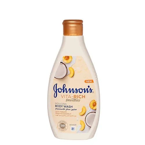 Johnson's Vita-Rich Shower Gel with Milk, Peach & Coconut Extract, 250ml