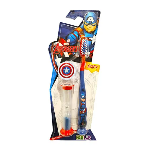 Marvel FabLab Kids Toothbrush,Avengers With Sand Timer