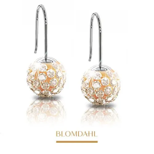 Medical Titanium Earrings Heart Shaped Silver Blomdahl 5 mm