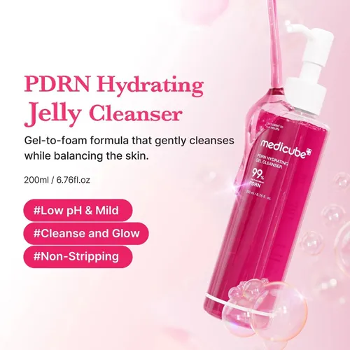 Medicube PDRN Hydrating Gel Cleanser, 200ml - الصورة 4