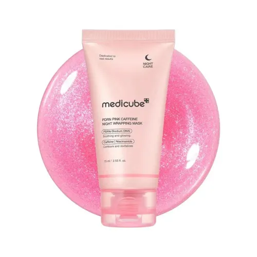 Medicube PDRN Night Wrapping Pink Mask with Caffeine, 75ml