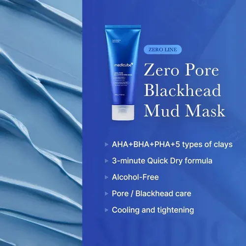 Medicube Zero Pore Clay Mask for Blackhead Removal, 100ml - الصورة 3