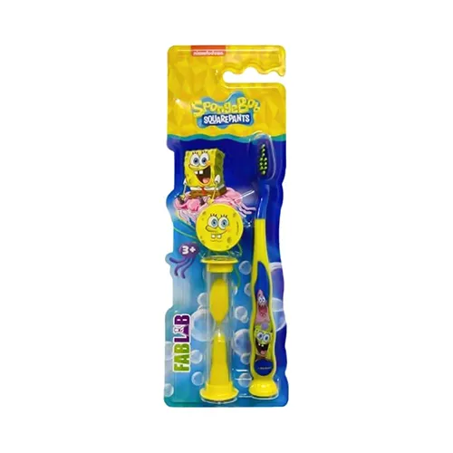 Nickelodeon FabLab Battery Operated Kids Toothbrush,SpongeBob With Sand Timer