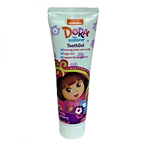 Nickelodeon FabLab Dora Strawberry Toothpaste for Children, 75 ml