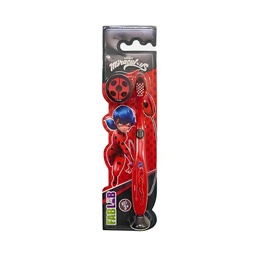 Nickelodeon FabLab Kids Soft Toothbrush with Lid,Miraculous