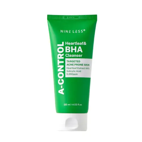 Nineless Heartleaf Acne Cleanser for Blemish-Prone Skin, 120ml