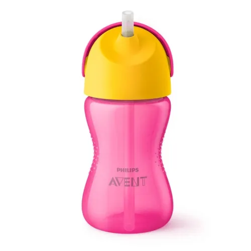 Philips Avent My Bendy Straw Cup, Pink,300ml