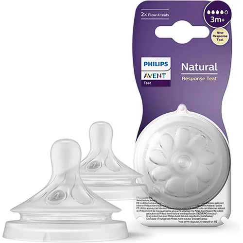 Philips Avent Natural Response Teats, 3m+, 2 Pieces