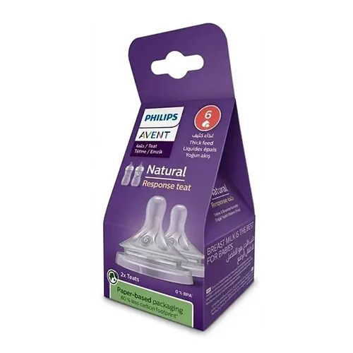 Philips Avent Natural Response Teats, Size 6, 6m+, 2 Pieces