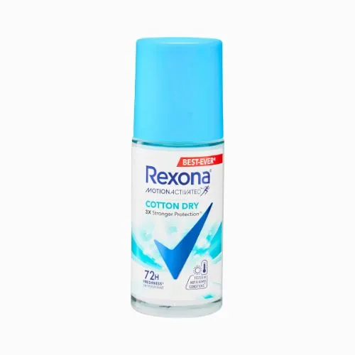 Rexona Antiperspirant Roll-On, Vitamin Bright Cotton Dry for Women, 45 ml