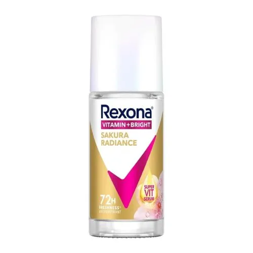 Rexona Antiperspirant Roll-On, Vitamin Bright Sakura for Women, 45 ml