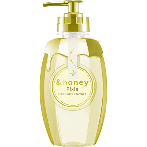 &honey Pixie Moist Silky Shampoo for Hair Smoothing, 440 ml