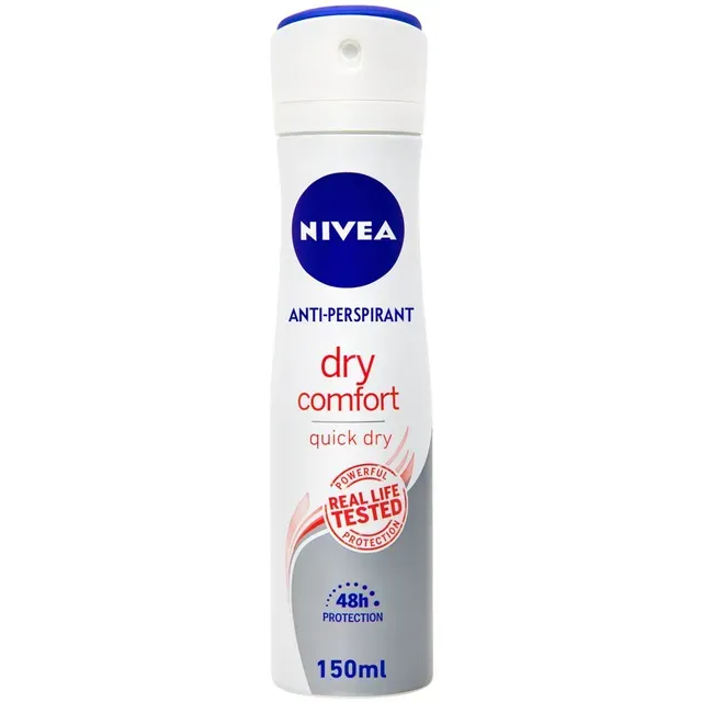 Nivea Antiperspirant Spray, Dry Comfort for Women, 150 ml