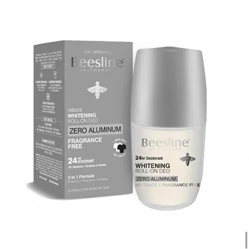 Beesline Aluminum-Free & Fragrance-Free Whitening Roll-On Deodorant, 50ml