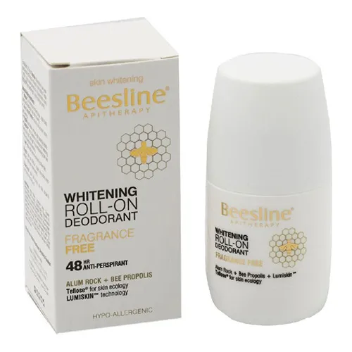 Beesline Fragrance-Free Whitening Roll-On Deodorant, 50ml