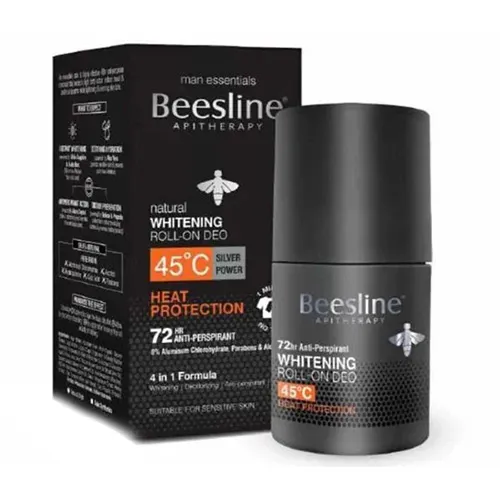 Beesline Silver Shield Whitening Roll-On Deodorant For Men, 50ml