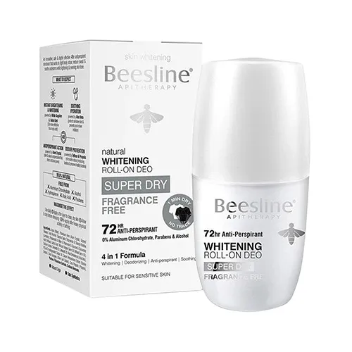 Beesline Super Dry Whitening Roll-On Antiperspirant, 50ml