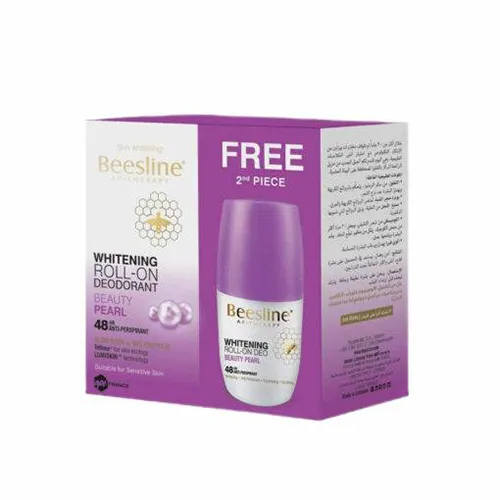 Beesline Whitening Roll-On Deodorant Pearl Glow , 1+1 Offer, 50ml